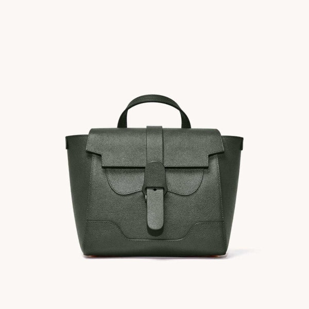 NWT Senreve Midi Maestra Forest Green Pebbled Leather Bag